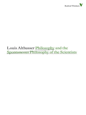 cover image of Philosophy and the Spontaneous Philosophy of the Scientists